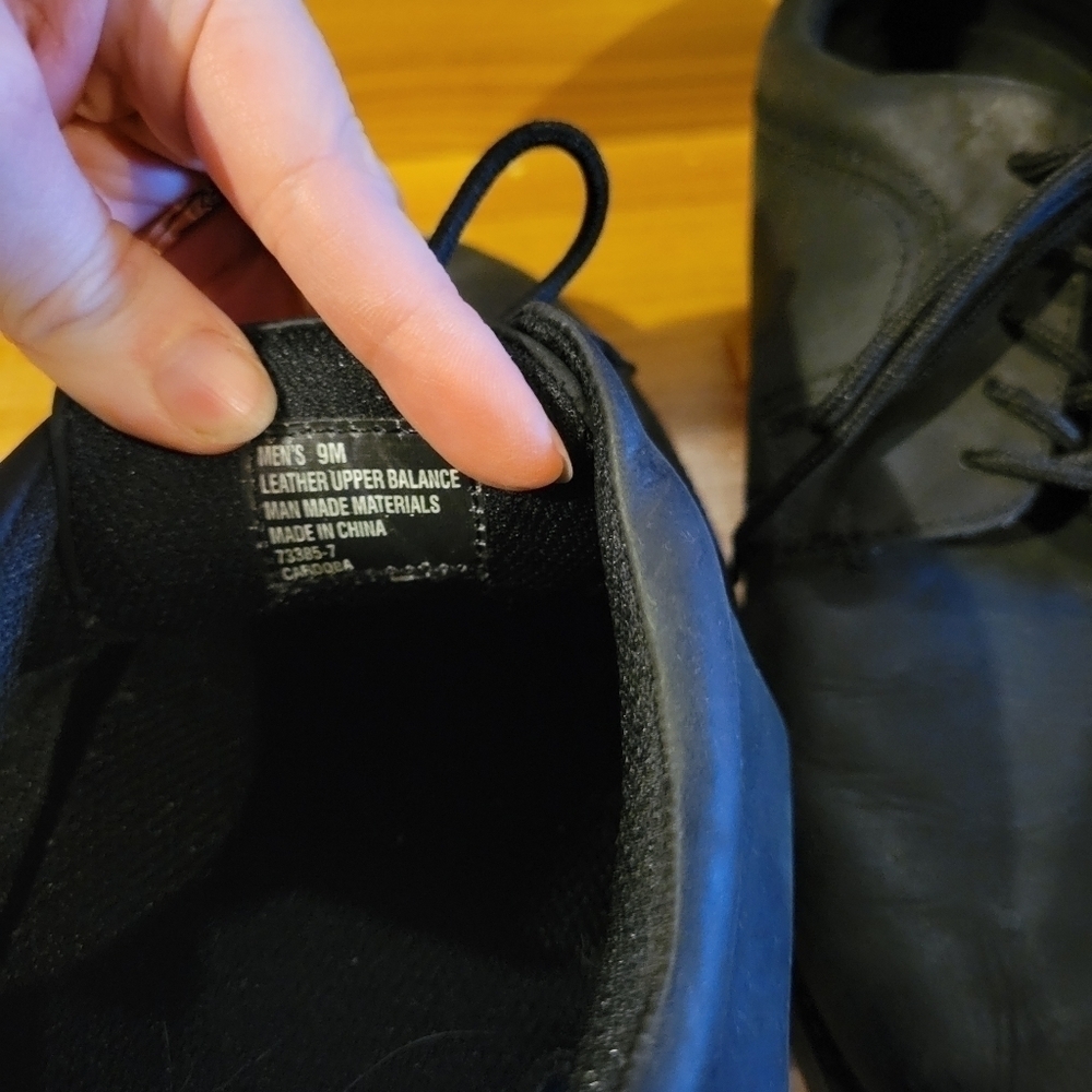 Dr. Scholls mens black matte massaging gel insoles dress shoes 9 - Picture 7 of 8
